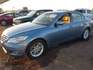 2009 Hyundai Genesis with VIN KMHGC46E19U043618, listed as a IAAI auction lot 41675082 with 108,568 mi miles and . Bid and sale history available at DreamBid. Image 2.