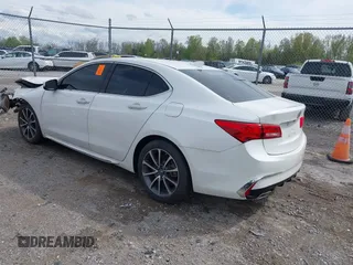 2018 Acura TLX w/Technology Pkg with VIN 19UUB2F58JA004966, listed as a IAAI auction lot 42035498 with 54,124 mi miles. Bid and sale history available at carsss.com. Image 3.