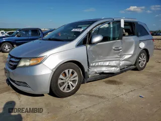 2014 Honda Odyssey EX-L with VIN 5FNRL5H61EB019542, listed as a Copart auction lot 56239365 with 220,689 mi miles and Salvage title. Bid and sale history available at DreamBid. Image 1.