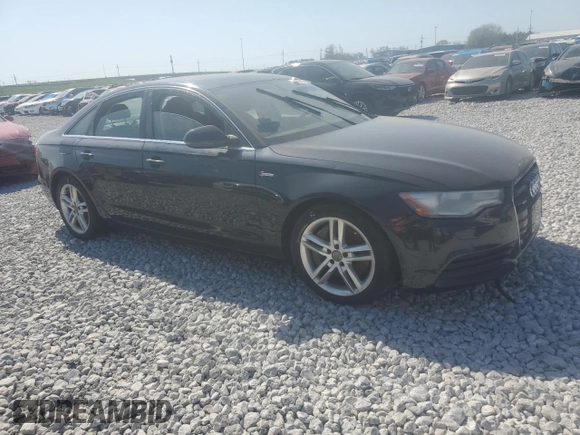 2012 Audi A6 Premium Plus with VIN WAUBGAFC9CN004354, listed as a Copart auction lot 46267635 with Not provided miles and Salvage title. Bid and sale history available at DreamBid. Image 4.