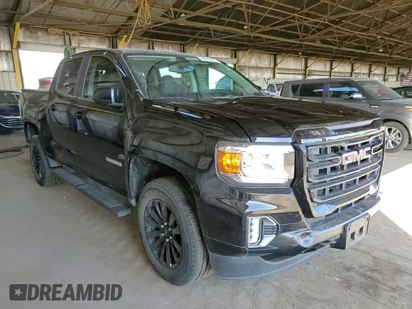 2021 GMC Canyon 2WD Elevation with VIN 1GTG5CENXM1234734, listed as a Copart auction lot 44732615 with 44,263 mi miles and Salvage Title. Bid and sale history available at carsss.com. Image 10.