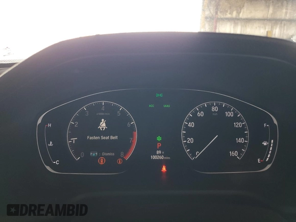 2018 Honda Accord EX with VIN 1HGCV1F47JA136590, listed as a Copart auction lot 53851585 with 100,260 mi miles and Salvage Title. Bid and sale history available at DreamBid. Image 9.