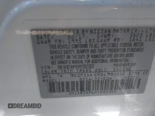 2017 Nissan Sentra S with VIN 3N1AB7AP6HY282362, listed as a IAAI auction lot 42331788 with 71,732 mi miles and . Bid and sale history available at DreamBid. Image 9.