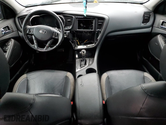 2013 Kia Optima EX with VIN KNAGM4ADXD5057274, listed as a Copart auction lot 73811714 with 138,175 mi miles and Clean title. Bid and sale history available at DreamBid. Image 8.