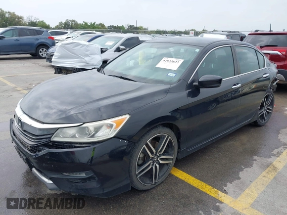 2016 Honda Accord Sport with VIN 1HGCR2F56GA129934, listed as a IAAI auction lot 41935822 with 140,608 mi miles and . Bid and sale history available at DreamBid. Image 19.