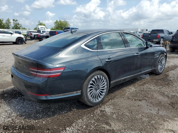 2023 Genesis Electrified G80 with VIN KMTGE4S17PU007500, listed as a Copart auction lot 53952055 with 6,226 mi miles and Clean Title. Bid and sale history available at carsss.com. Image 3.