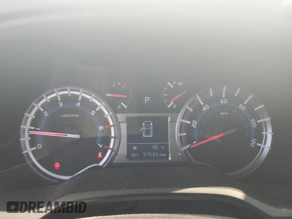 2017 Toyota 4Runner SR5 with VIN JTEBU5JRXH5482218, listed as a Copart auction lot 62494425 with 97,684 mi miles and Salvage title. Bid and sale history available at DreamBid. Image 9.