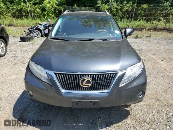 2010 Lexus RX 350 with VIN 2T2BK1BA1AC078529, listed as a Copart auction lot 61037725 with 121,871 mi miles and Salvage title. Bid and sale history available at DreamBid. Image 5.