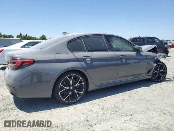 2021 BMW 5 Series 530e with VIN WBA13AG05MCF71415, listed as a Copart auction lot 58554935 with 9,994 mi miles and Clean title. Bid and sale history available at DreamBid. Image 3.