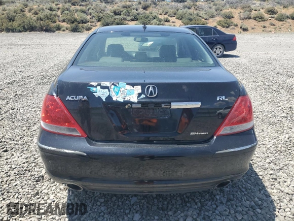 2005 Acura RL with VIN JH4KB16525C003353, listed as a Copart auction lot 61228265 with 150,548 mi miles and Salvage title. Bid and sale history available at DreamBid. Image 6.