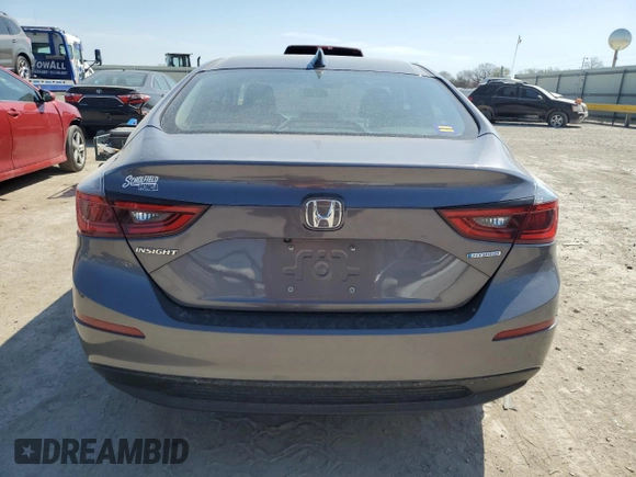 2020 Honda Insight EX with VIN 19XZE4F55LE010909, listed as a Copart auction lot 50604505 with 167,046 mi miles and Salvage Title. Bid and sale history available at DreamBid. Image 6.