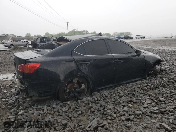 2010 Lexus IS 350 with VIN JTHBE5C27A5023928, listed as a Copart auction lot 53799825 with Not Provided miles and Salvage Title. Bid and sale history available at DreamBid. Image 3.