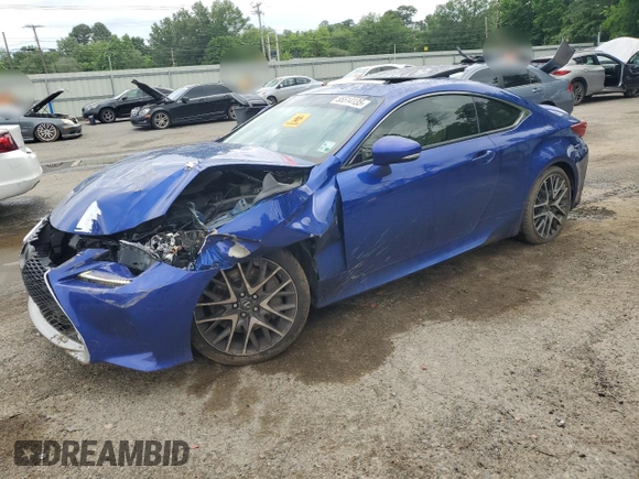 2015 Lexus RC 350 F Sport z VIN JTHHE5BC9F5005622, wystawiony jako Copart lot #55514135 z przebiegiem 84 164 mil mil oraz Szkoda całkowita • Salvage title. Historia ofert i sprzedaży dostępna na DreamBid. Obrazek 1.