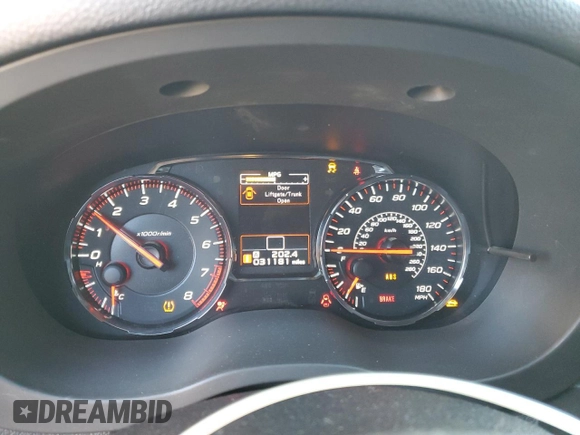 2021 Subaru WRX Premium z VIN JF1VA1C66M9816534, wystawiony jako Copart lot #82904164 z przebiegiem 145 165 mil mil oraz Szkoda całkowita • Salvage title. Historia ofert i sprzedaży dostępna na DreamBid. Obrazek 9.