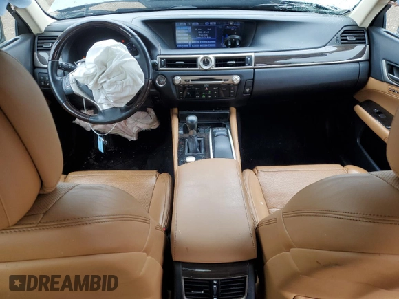 2013 Lexus GS 350 with VIN JTHCE1BL5D5004824, listed as a Copart auction lot 58638495 with 141,980 mi miles and Salvage title. Bid and sale history available at DreamBid. Image 8.