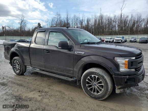 2019 Ford F-150 XL with VIN 1FTFX1E5XKKE55591, listed as a Copart auction lot 47294915 with 96,642 mi miles and Salvage Title. Bid and sale history available at carsss.com. Image 4.