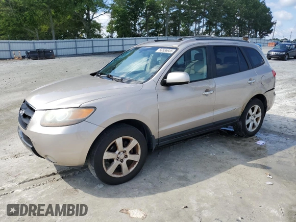 2007 Hyundai Santa Fe SE with VIN 5NMSH13E77H121083, listed as a Copart auction lot 56556935 with 176,751 mi miles and Salvage title. Bid and sale history available at DreamBid. Image 1.