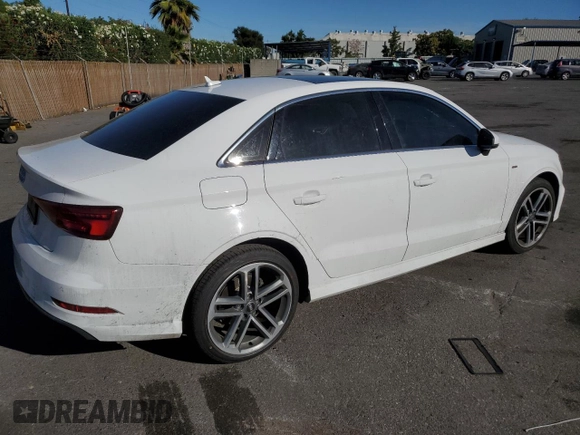 2017 Audi A3 Sedan Premium Plus with VIN WAUGUGFF6H1031585, listed as a Copart auction lot 66361714 with 95,818 mi miles and Salvage Title. Bid and sale history available at carsss.com. Image 3.