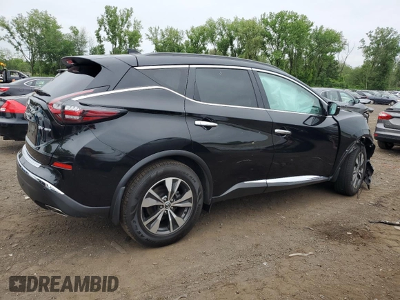 2022 Nissan Murano SV z VIN 5N1AZ2BS5NC127560, wystawiony jako Copart lot #60216845 z przebiegiem 60 994 mil mil oraz Czysty tytuł • Clean title. Historia ofert i sprzedaży dostępna na DreamBid. Obrazek 3.
