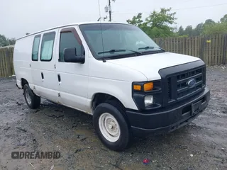 2009 Ford Econoline Cargo with VIN 1FTNE24L49DA42295, listed as a IAAI auction lot 42362275 with 213,504 mi miles and . Bid and sale history available at DreamBid. Image 1.