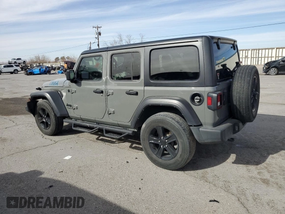 2022 Jeep Wrangler Unlimited Sport with VIN 1C4HJXDN9NW163815, listed as a Copart auction lot 41976415 with 48,078 mi miles and Salvage title. Bid and sale history available at DreamBid. Image 2.