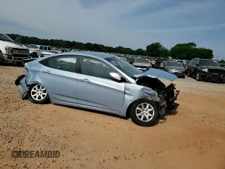 2013 Hyundai Accent GLS with VIN KMHCT4AE6DU503791, listed as a Copart auction lot 55525035 with 177,639 mi miles and Salvage title. Bid and sale history available at DreamBid. Image 14.