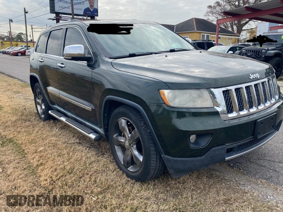 2011 Jeep Grand Cherokee Overland with VIN 1J4RS6GT1BC612496, listed as a Copart auction lot 44243295 with 170,850 mi miles and Clean Title. Bid and sale history available at DreamBid. Image 1.
