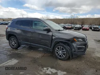 2017 Jeep Compass Latitude with VIN 3C4NJDBB4HT646245, listed as a Copart auction lot 49741915 with 106,710 mi miles and Salvage Title. Bid and sale history available at carsss.com. Image 4.