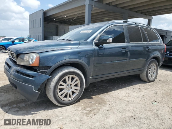 2008 Volvo XC90 I6 with VIN YV4CY982X81468286, listed as a Copart auction lot 53722625 with 127,254 mi miles and Salvage Title. Bid and sale history available at carsss.com. Image 1.