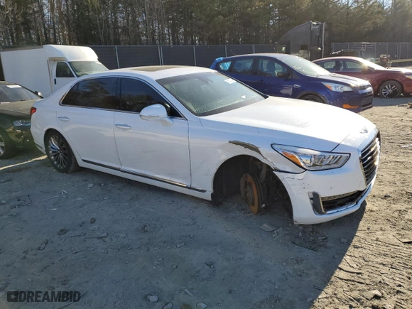 2017 Genesis G90 3.3T Premium with VIN KMHG34JA8HU027032, listed as a Copart auction lot 78633003 with 95,950 mi miles. Bid and sale history available at carsss.com. Image 4.