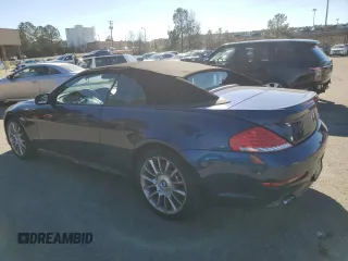 2008 BMW 6 Series 650i with VIN WBAEB53558CX61697, listed as a Copart auction lot 88725845 with 47,181 mi miles and Salvage Title. Bid and sale history available at carsss.com. Image 2.