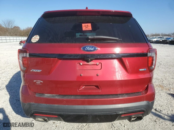 2016 Ford Explorer Sport with VIN 1FM5K8GTXGGA51274, listed as a Copart auction lot 80695084 with 154,517 mi miles and Salvage Title. Bid and sale history available at carsss.com. Image 6.