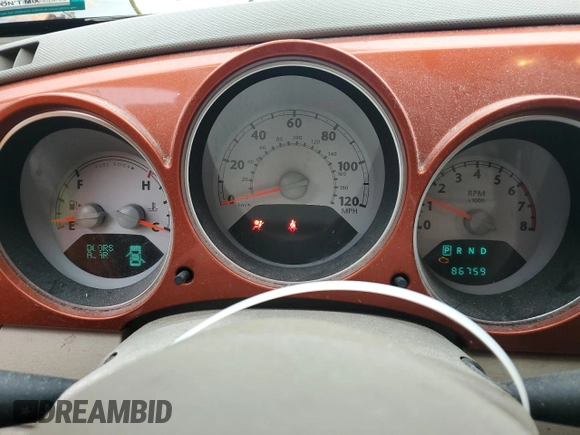 2007 Chrysler PT Cruiser Touring с VIN 3A4FY58B77T515073, выставлен на аукционе Copart как лот 56781055 с пробегом 86 759 миль миль и Списание • Salvage title. История ставок и продаж доступна на DreamBid. Изображение 9.