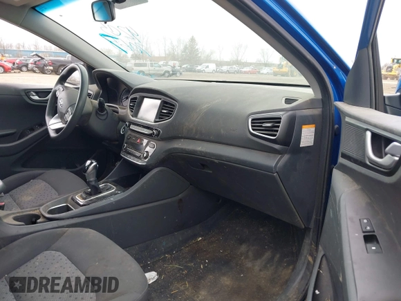 2017 Hyundai Ioniq Blue with VIN KMHC65LC7HU024102, listed as a IAAI auction lot 42057067 with 126,313 mi miles and . Bid and sale history available at DreamBid. Image 5.