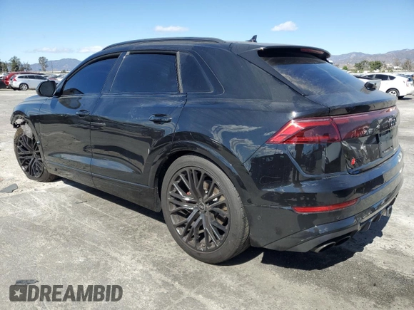 2024 Audi SQ8 Premium Plus with VIN WA1AWBF19RD005714, listed as a Copart auction lot 47320035 with 30,654 mi miles and Salvage Title. Bid and sale history available at DreamBid. Image 2.