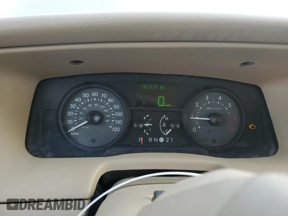 2006 Mercury Grand Marquis LS Premium with VIN 2MEFM75V66X640394, listed as a Copart auction lot 51102925 with 102,415 mi miles and Salvage Title. Bid and sale history available at DreamBid. Image 9.
