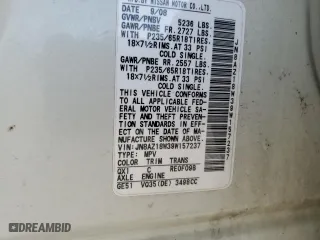 2009 Nissan Murano SL with VIN JN8AZ18W39W157237, listed as a Copart auction lot 54014155 with 163,521 mi miles and Salvage Title. Bid and sale history available at carsss.com. Image 13.