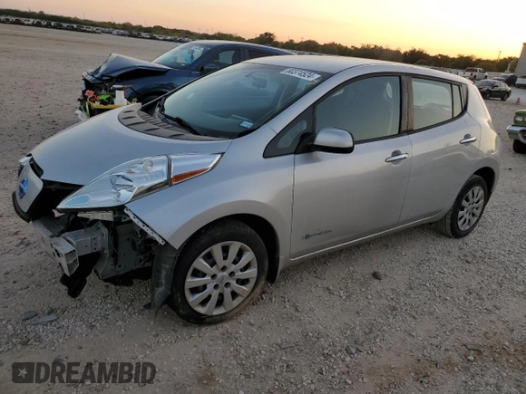 2017 Nissan LEAF SL with VIN 1N4BZ0CP3HC311039, listed as a Copart auction lot 80374524 with 59,869 mi miles and Salvage Title. Bid and sale history available at carsss.com. Image 1.