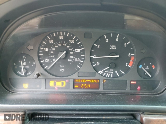 2001 BMW 5 Series 525iA with VIN WBADT43451GX26876, listed as a Copart auction lot 81633584 with 143,136 mi miles and Salvage Title. Bid and sale history available at carsss.com. Image 9.
