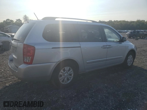 2012 Kia Sedona LX with VIN KNDMG4C78C6434391, listed as a Copart auction lot 70853574 with 127,359 mi miles and Salvage Title. Bid and sale history available at carsss.com. Image 3.