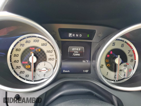 2016 Mercedes-Benz SLK 300 with VIN WDDPK3JA3GF121796, listed as a Copart auction lot 59791585 with 72,896 mi miles and Salvage title. Bid and sale history available at DreamBid. Image 9.