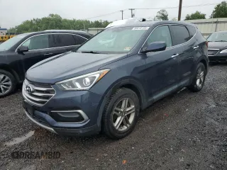 2017 Hyundai Santa Fe 2.4L with VIN 5XYZTDLB2HG388227, listed as a Copart auction lot 60418195 with 105,230 mi miles and Clean title. Bid and sale history available at DreamBid. Image 1.