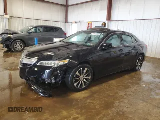 2015 Acura TLX Technology with VIN 19UUB1F59FA003035, listed as a Copart auction lot 55828825 with 120,926 mi miles and Salvage title. Bid and sale history available at DreamBid. Image 1.