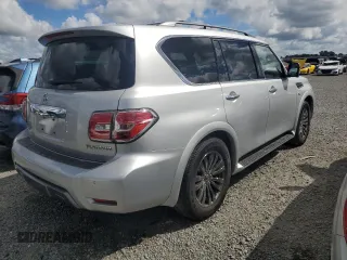 2019 Nissan Armada Platinum with VIN JN8AY2NF7K9350833, listed as a Copart auction lot 74307744 with Not Provided miles and Non Repairable. Bid and sale history available at carsss.com. Image 3.