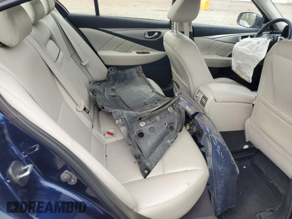 2022 Infiniti Q50 Luxe with VIN JN1EV7BR8NM340026, listed as a Copart auction lot 54059805 with 37,977 mi miles and Salvage title. Bid and sale history available at DreamBid. Image 10.
