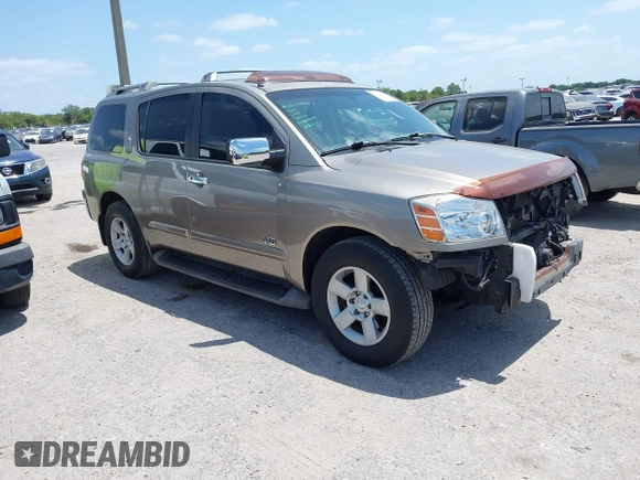 2007 Nissan Armada SE z VIN 5N1BA08A47N721367, wystawiony jako IAAI lot #42116965 z przebiegiem 187 190 mil mil oraz . Historia ofert i sprzedaży dostępna na DreamBid. Obrazek 1.
