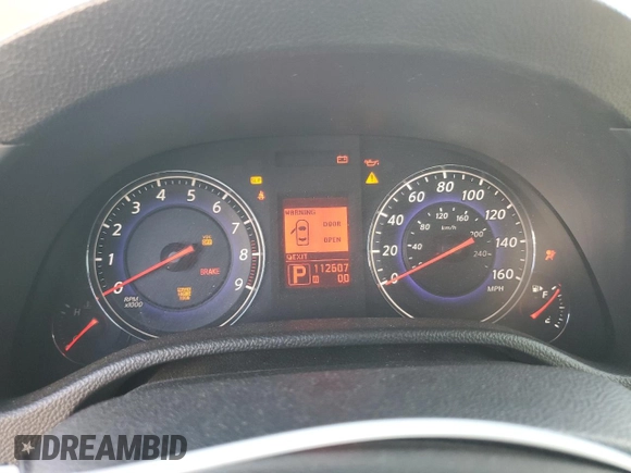 2008 Infiniti G37 Journey with VIN JNKCV64E18M126605, listed as a Copart auction lot 50552255 with 112,607 mi miles and Salvage Title. Bid and sale history available at DreamBid. Image 9.