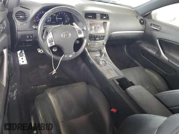 2013 Lexus IS 250 C with VIN JTHFF2C20D2528955, listed as a Copart auction lot 55382295 with 108,397 mi miles and Salvage title. Bid and sale history available at DreamBid. Image 8.