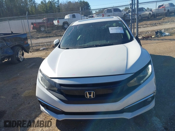 2021 Honda Civic Sedan EX-L with VIN 19XFC1F77ME006306, listed as a IAAI auction lot 41330566 with 120,092 mi miles. Bid and sale history available at carsss.com. Image 12.