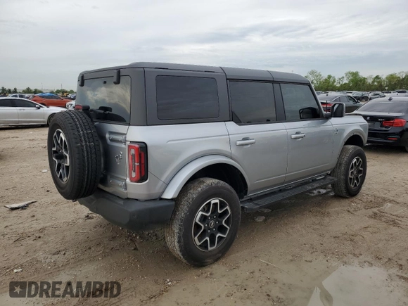 2024 Ford Bronco Outer Banks z VIN 1FMDE8BH6RLA98169, wystawiony jako Copart lot #51036615 z przebiegiem 3 859 mil mil oraz Szkoda całkowita • Salvage title. Historia ofert i sprzedaży dostępna na DreamBid. Obrazek 3.